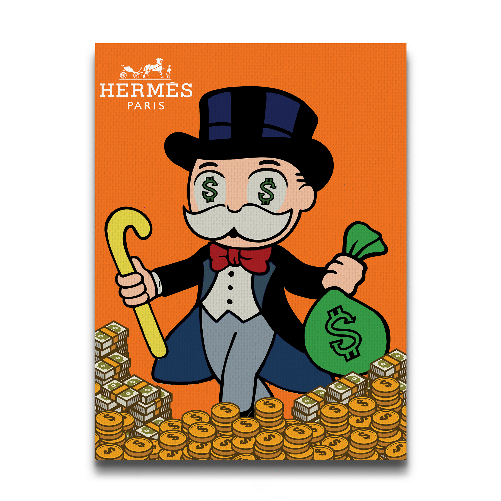 Rich Monopoly Uncle Art - Money-Themed Printable | Digital Download - The Snap Art